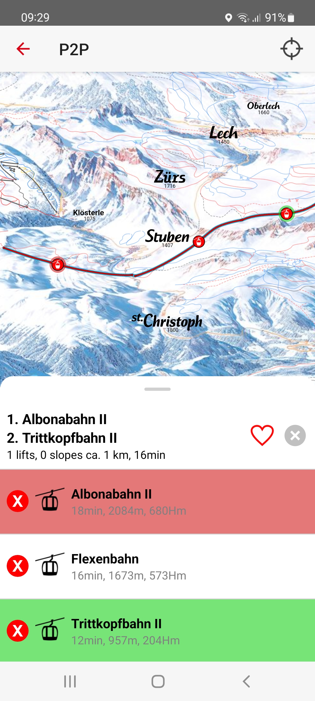 اسکرین شات 4 برنامه Ski Arlberg