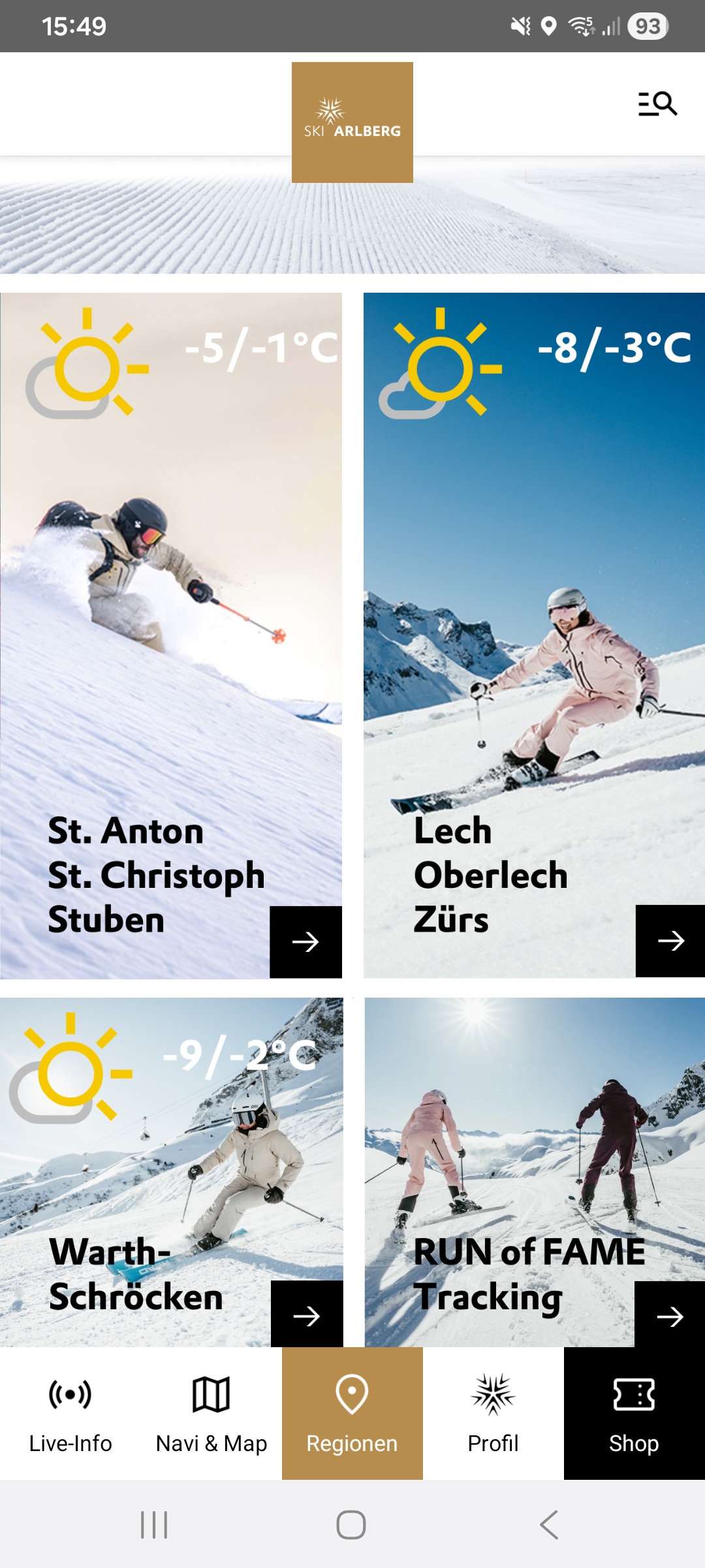 اسکرین شات 5 برنامه Ski Arlberg