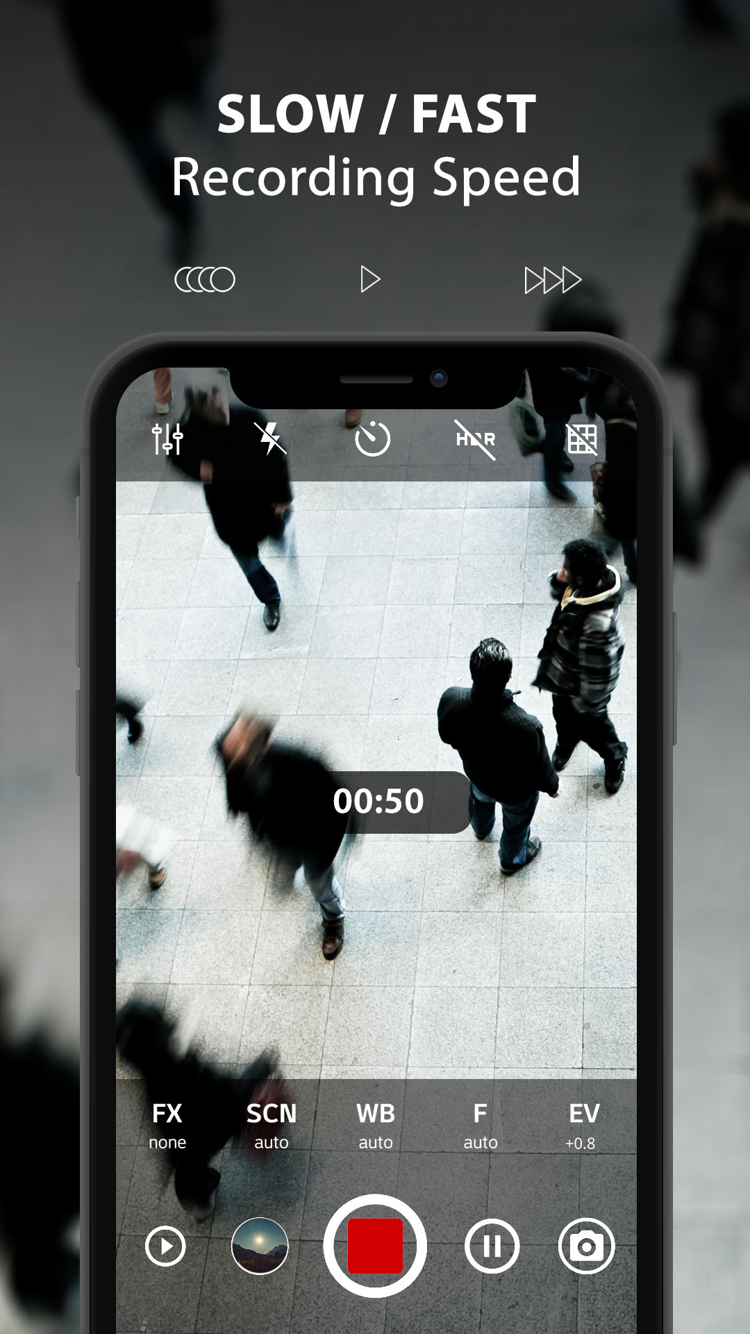 اسکرین شات 5 برنامه ProCam X - Lite :HD Camera Pro