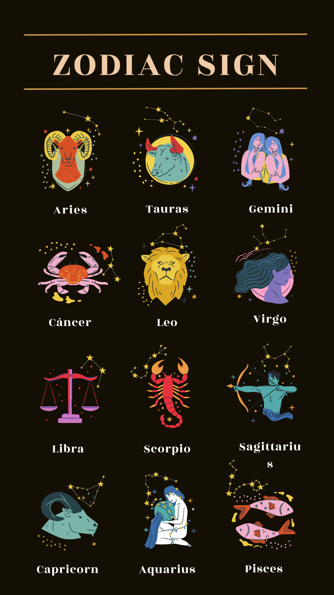 اسکرین شات 1 برنامه Astrology & Zodiac Dates Signs