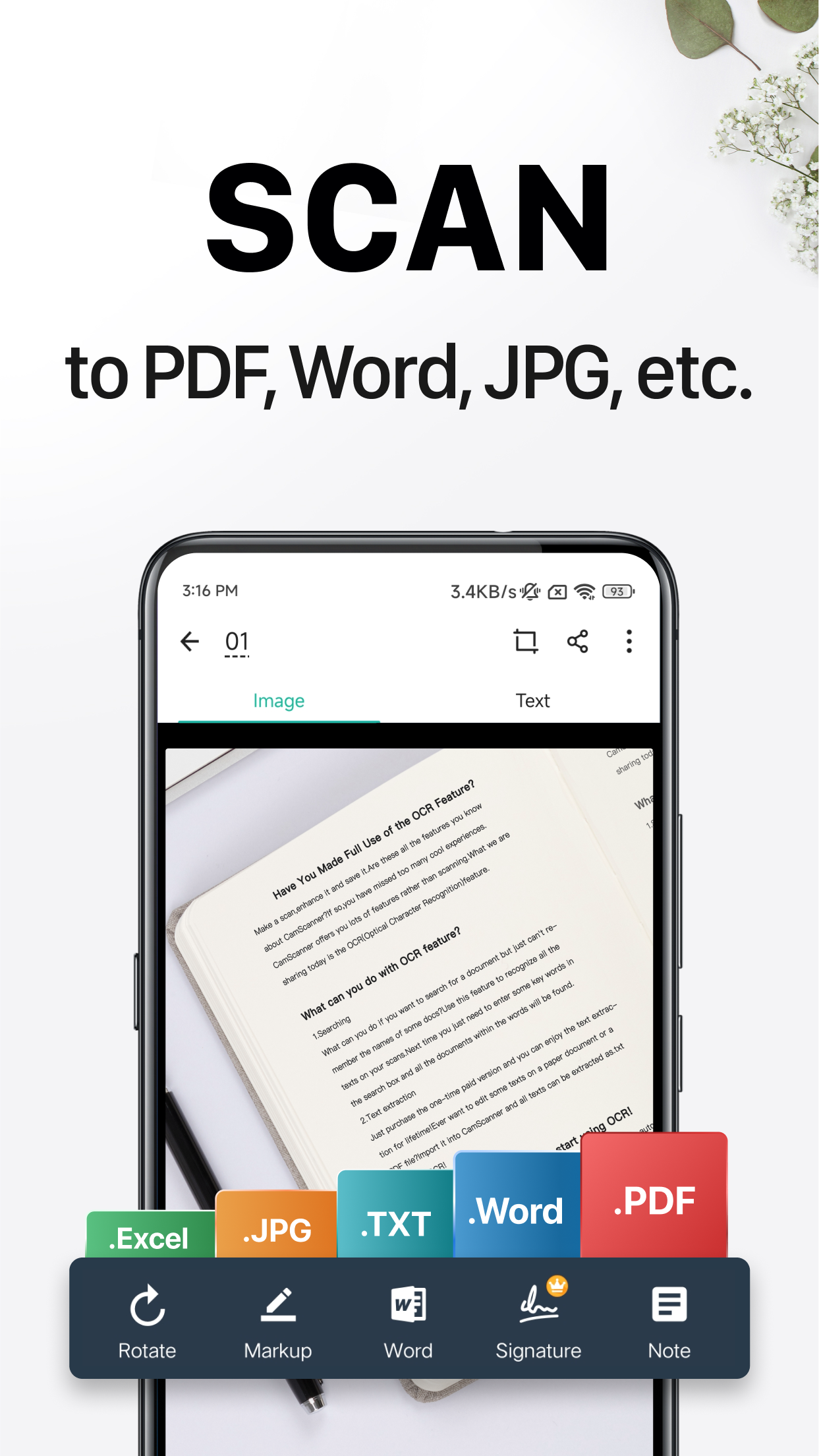 اسکرین شات 3 برنامه کم اسکنر - CamScanner