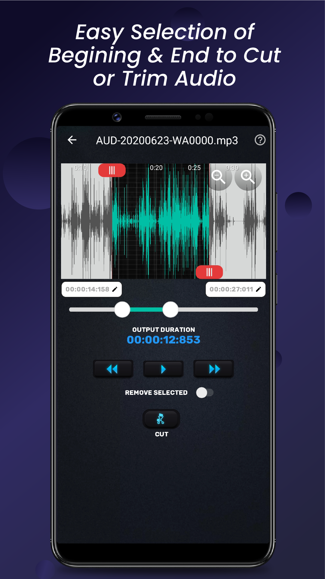 اسکرین شات 3 برنامه Video to MP3 Converter Cutter