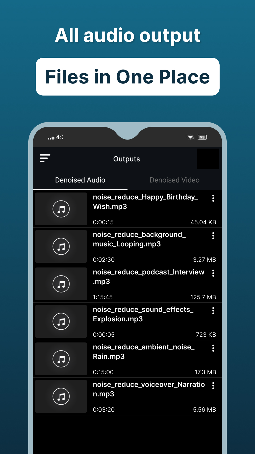 اسکرین شات 6 برنامه Audio Video Noise Reducer AI