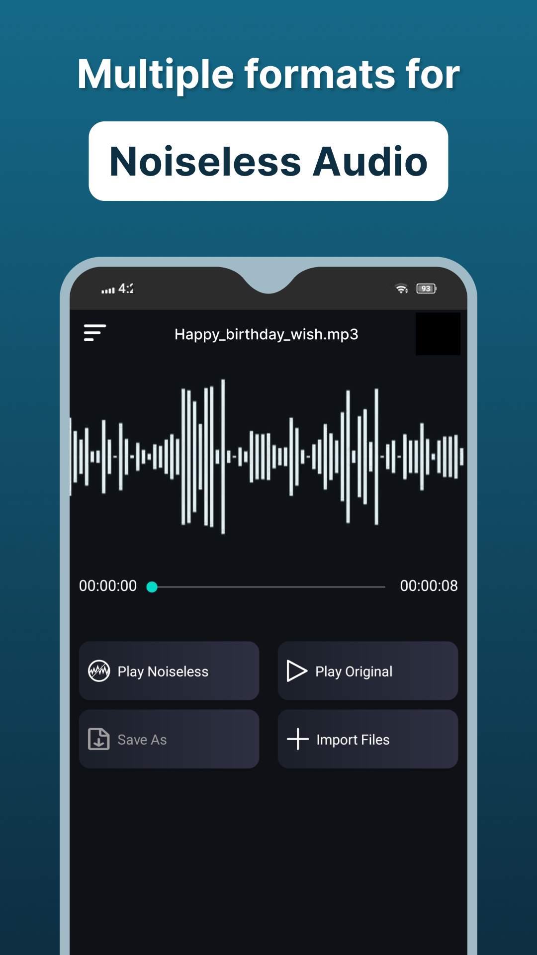 اسکرین شات 3 برنامه Audio Video Noise Reducer AI