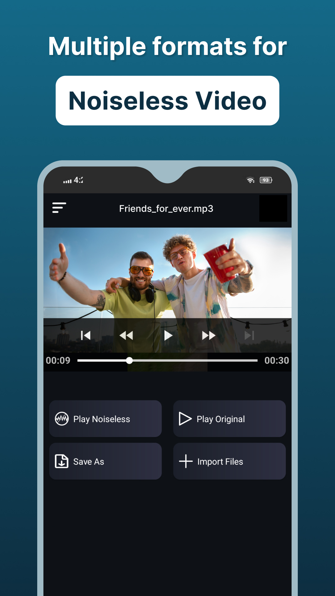 اسکرین شات 4 برنامه Audio Video Noise Reducer AI