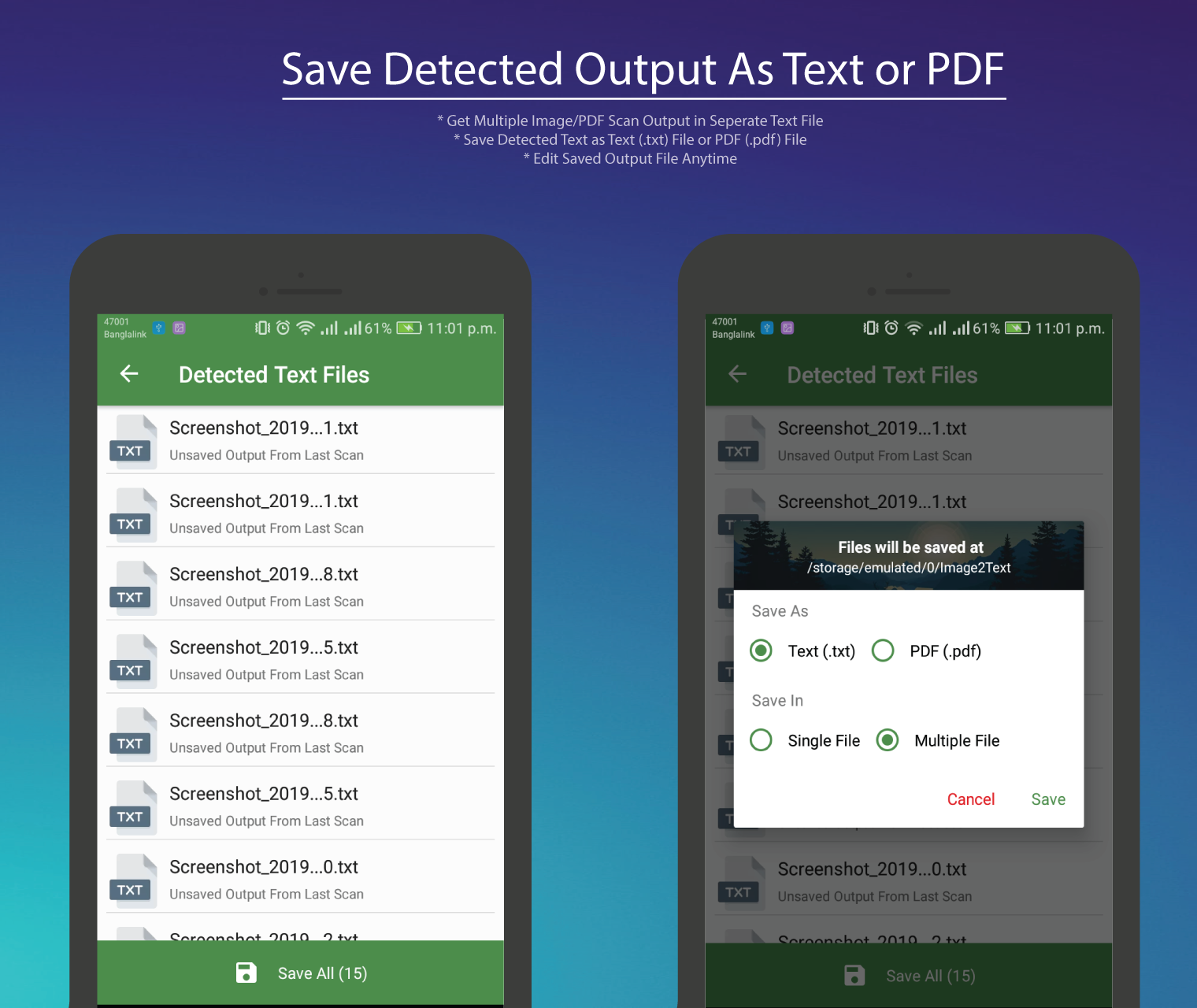 اسکرین شات 8 برنامه Image to Text,  document & PDF