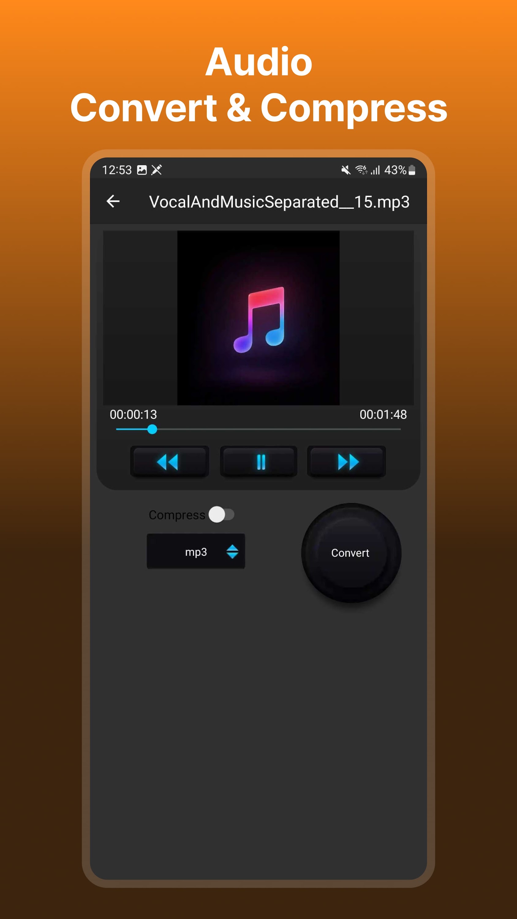 اسکرین شات 7 برنامه Audio Video Noise Reducer