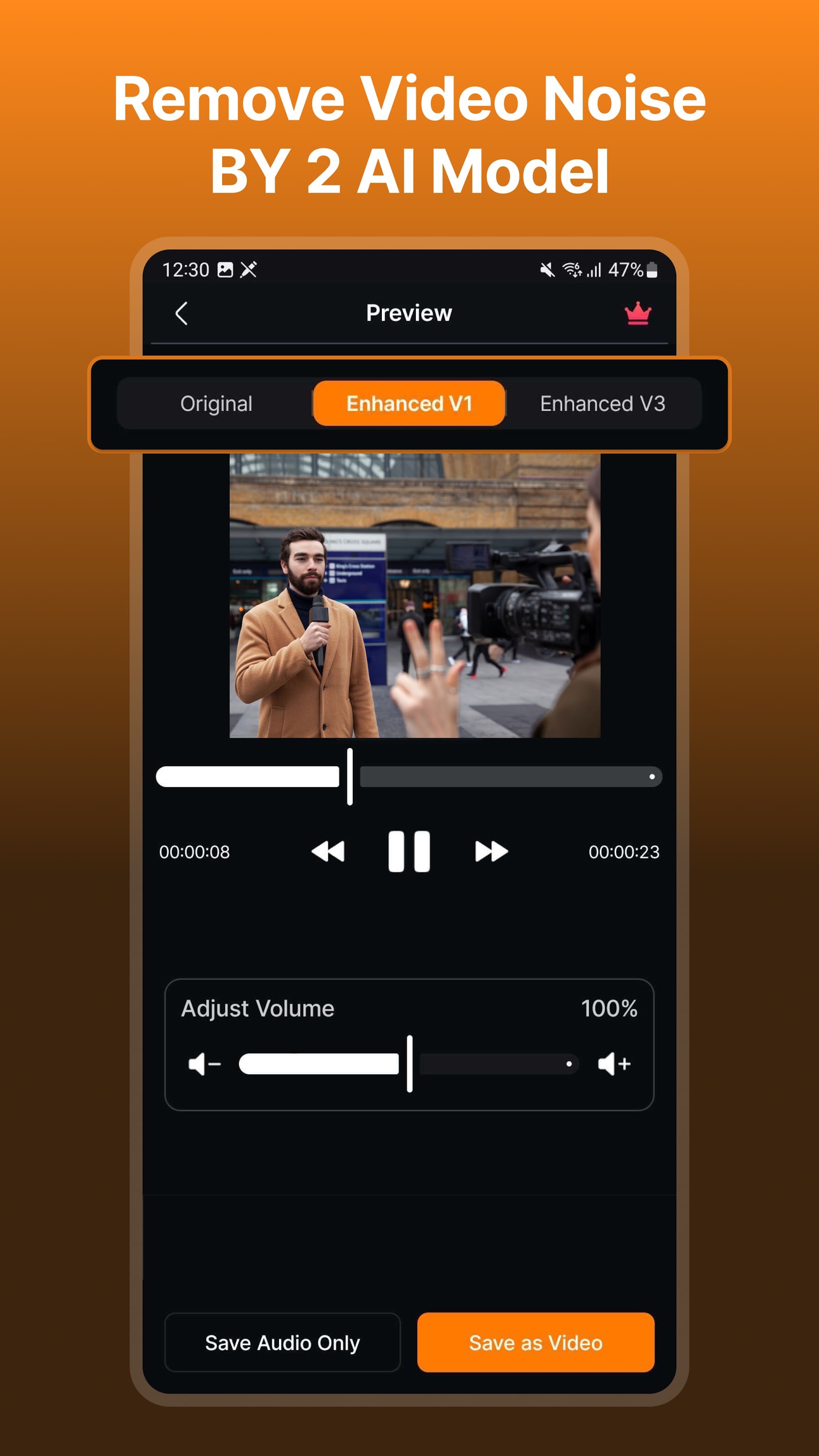 اسکرین شات 3 برنامه Audio Video Noise Reducer