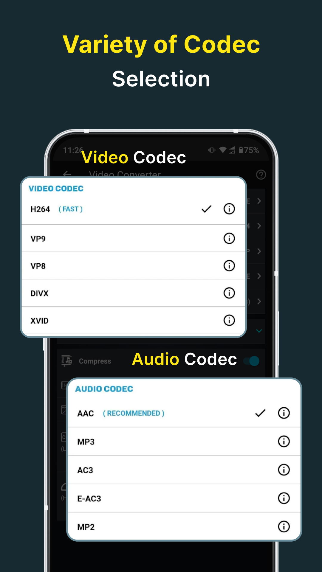 اسکرین شات 5 برنامه Video Converter, Compressor