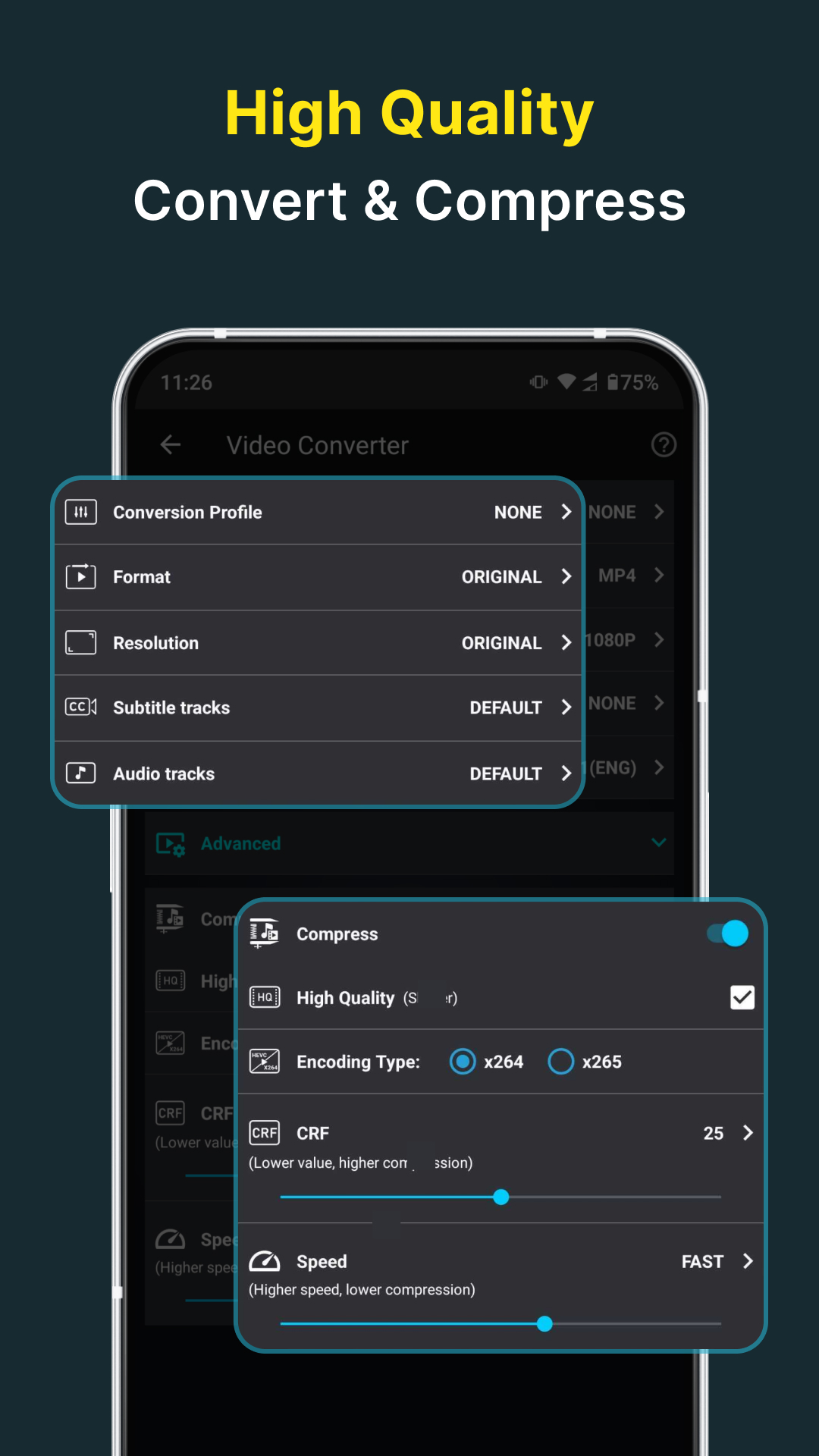اسکرین شات 3 برنامه Video Converter, Compressor