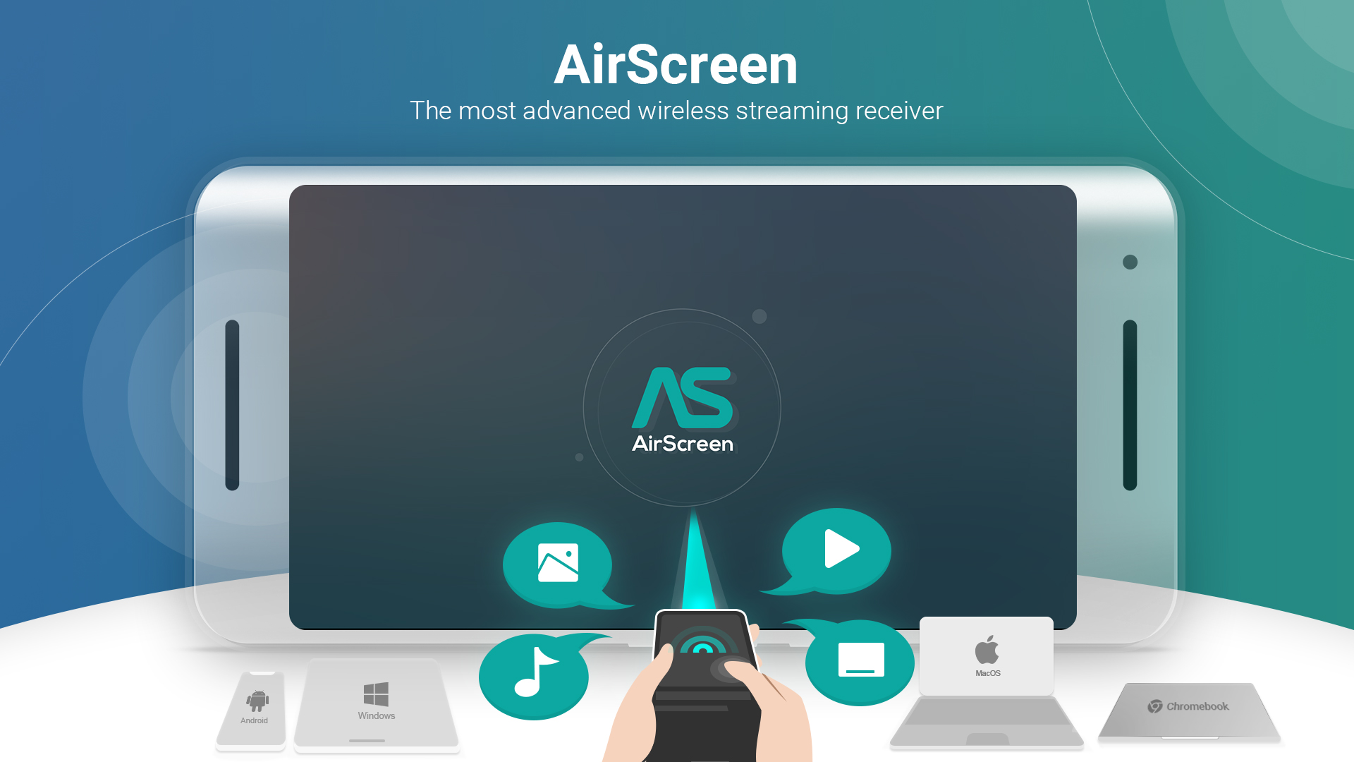 اسکرین شات 1 برنامه AirScreen - AirPlay & Cast