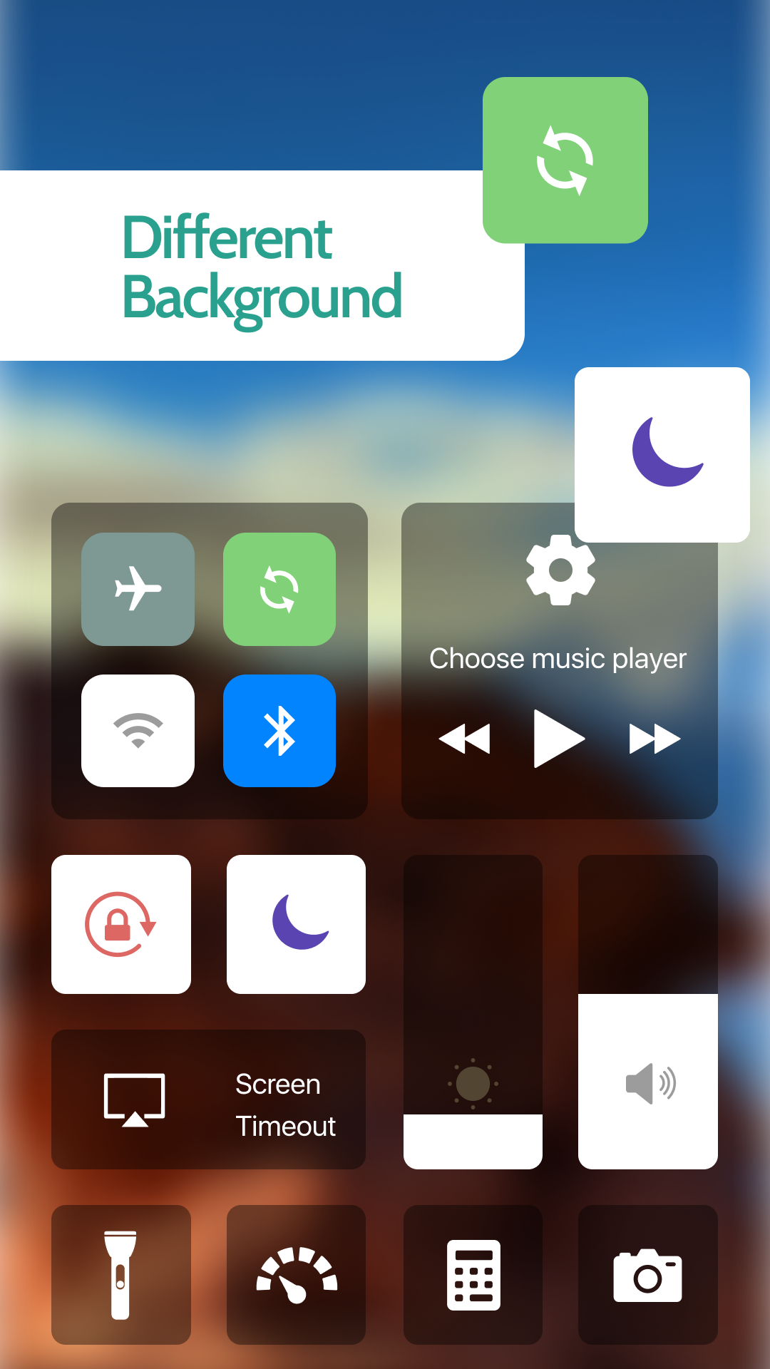 اسکرین شات 5 برنامه IOS Control Center - IOS Panel