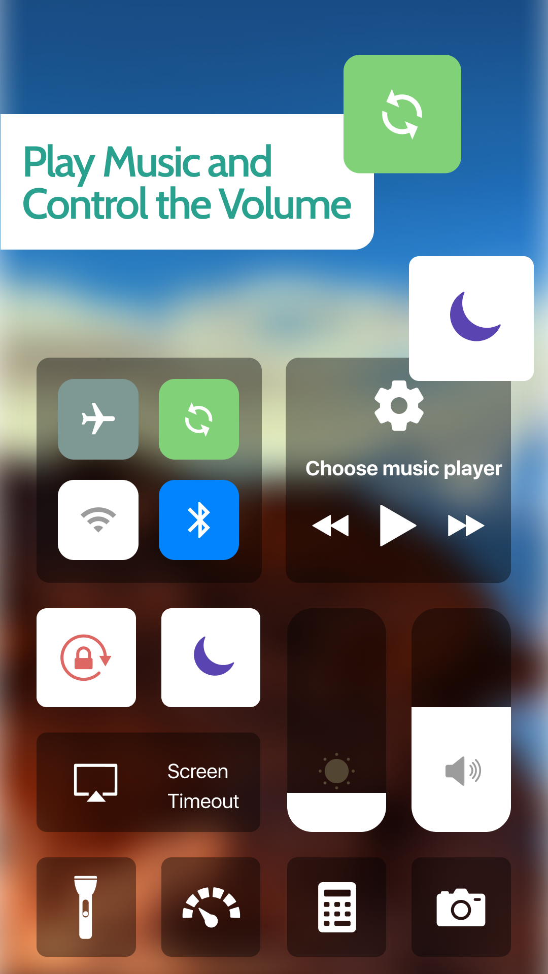 اسکرین شات 6 برنامه IOS Control Center - IOS Panel