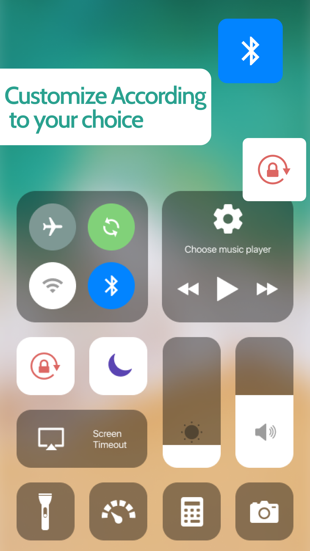 اسکرین شات 2 برنامه IOS Control Center - IOS Panel