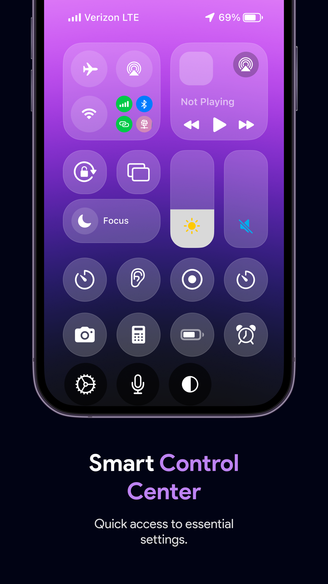 اسکرین شات 4 برنامه Launcher OS 26: Glass Theme