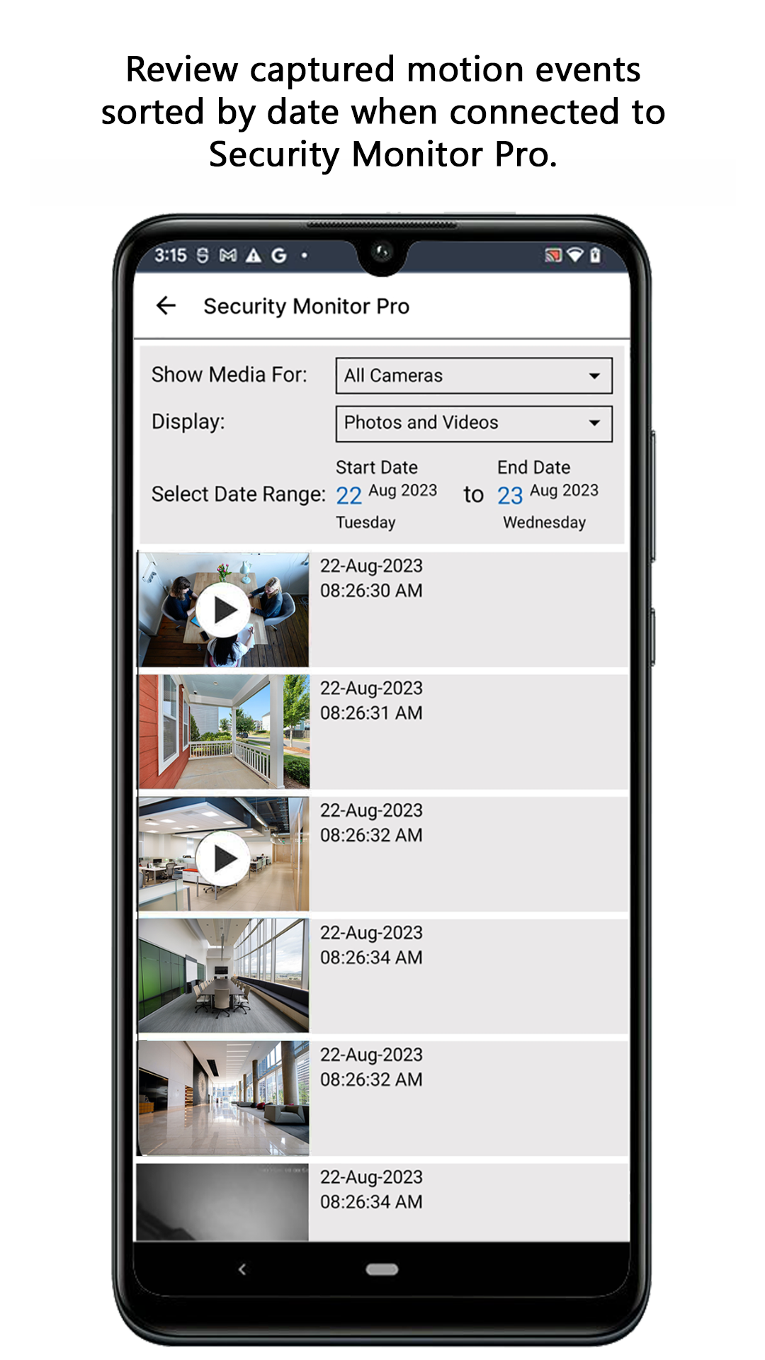 اسکرین شات 7 برنامه IP Camera Monitor
