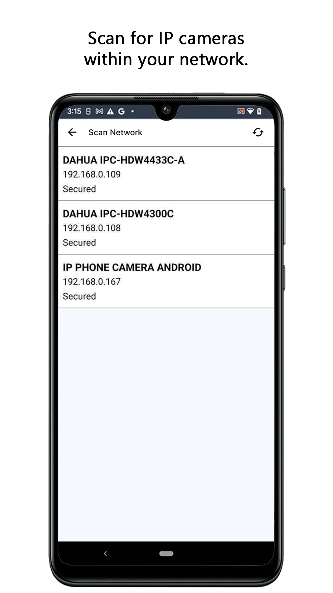 اسکرین شات 3 برنامه IP Camera Monitor
