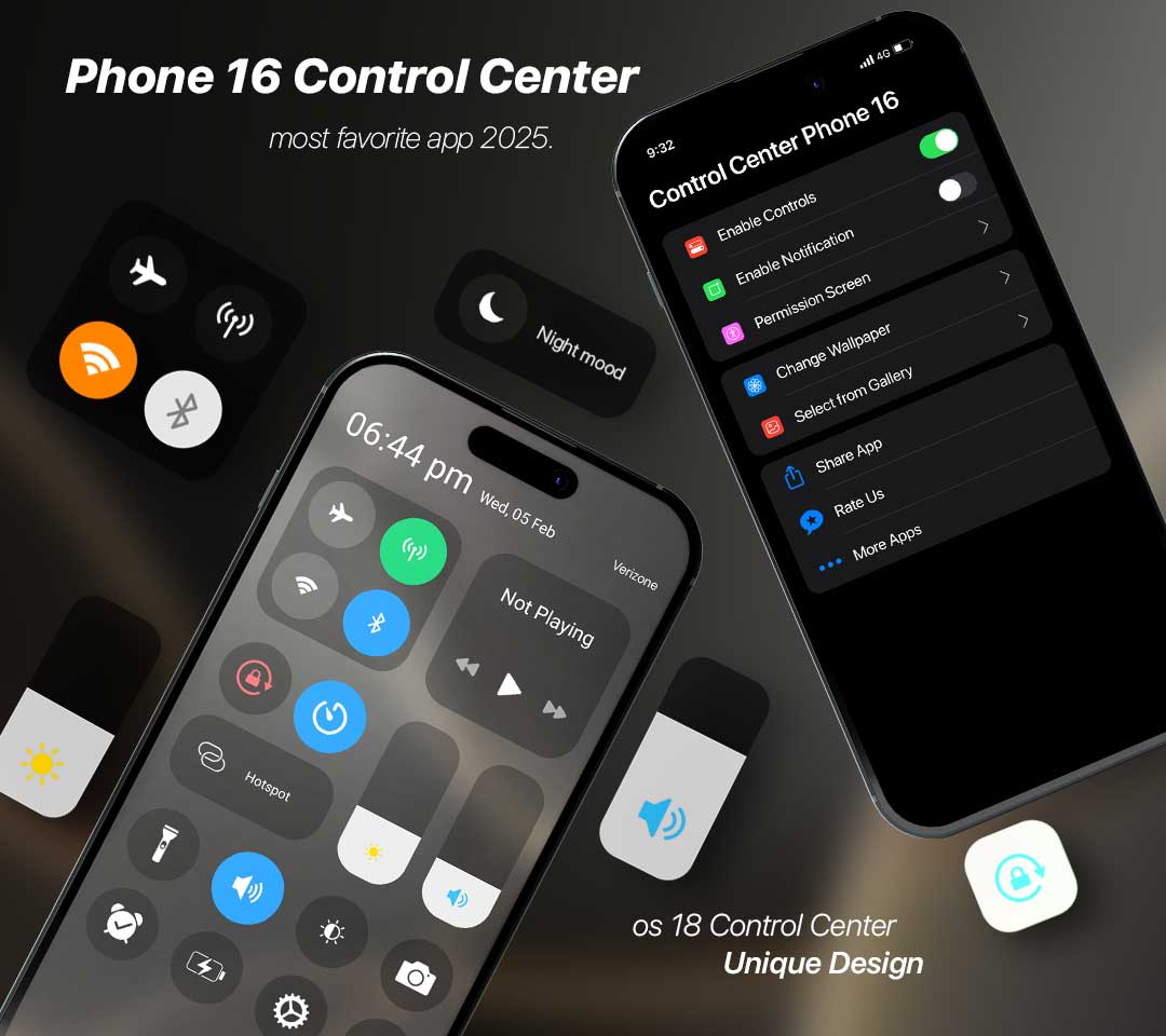 اسکرین شات 1 برنامه Control Center Phone 16