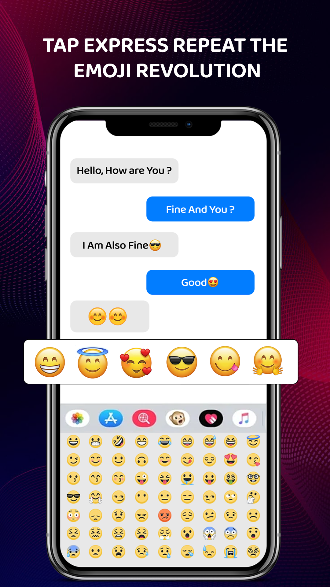 اسکرین شات 2 برنامه iOS Emojis for android
