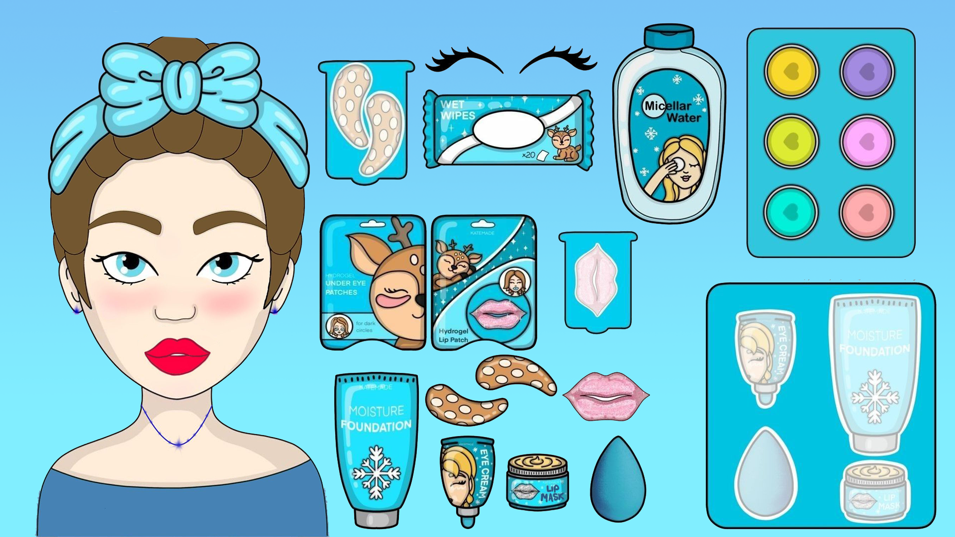 اسکرین شات 1 بازی DIY Makeup Games DIY Face Mask