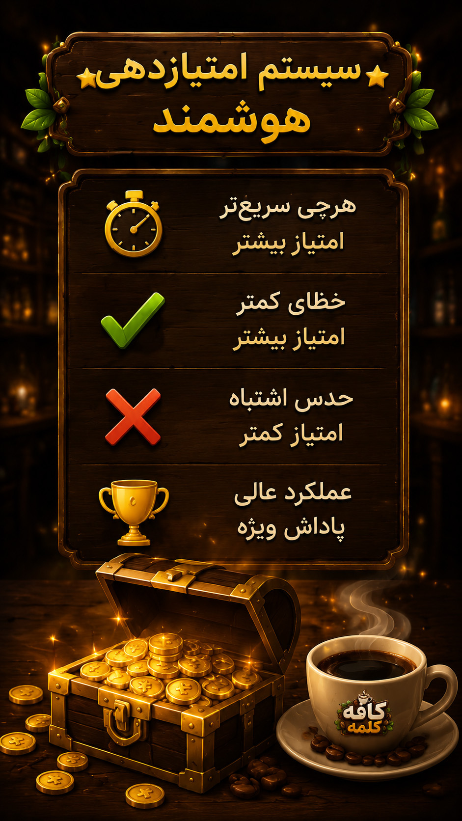 اسکرین شات 7 بازی ‏‏کافه کلمه (بازی کلمات)