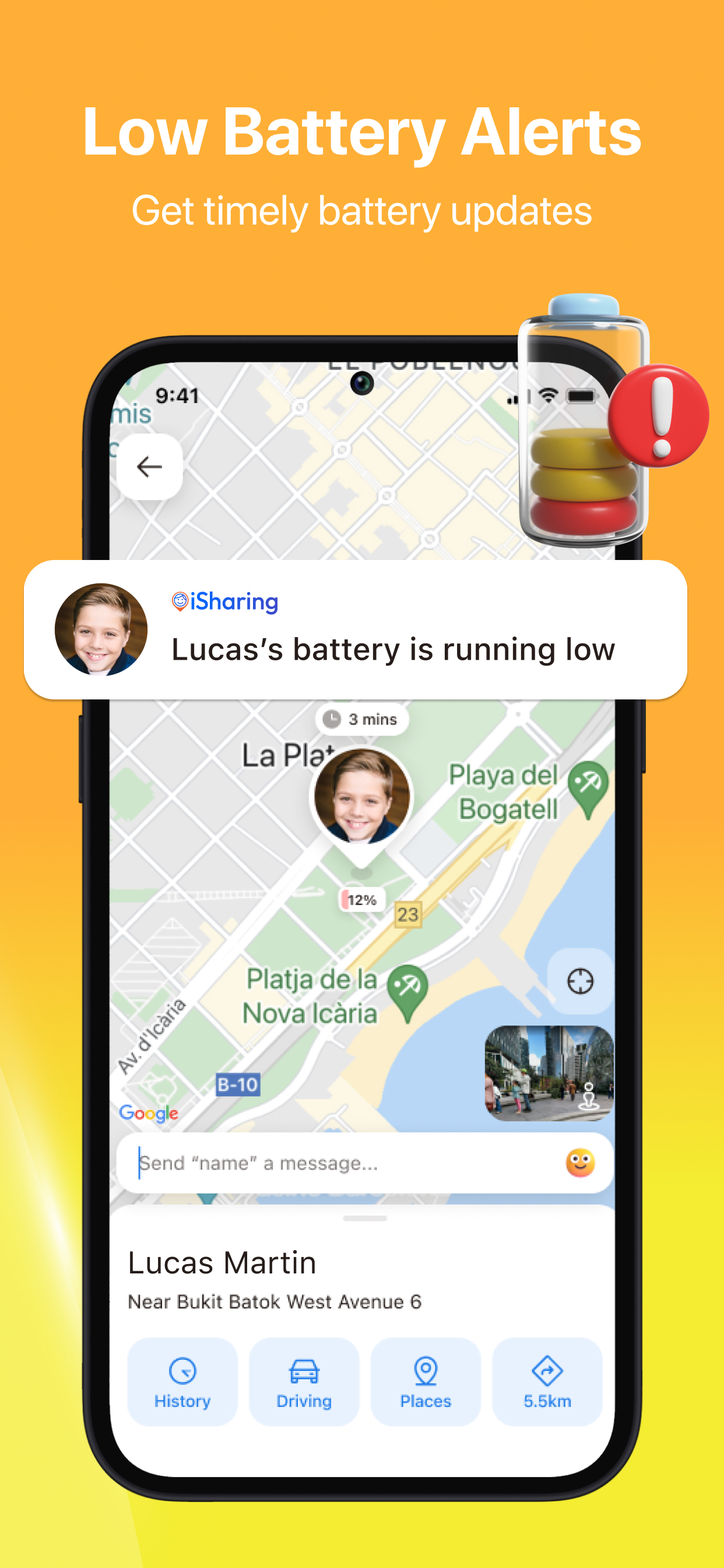 اسکرین شات 6 برنامه iSharing: GPS Location Tracker