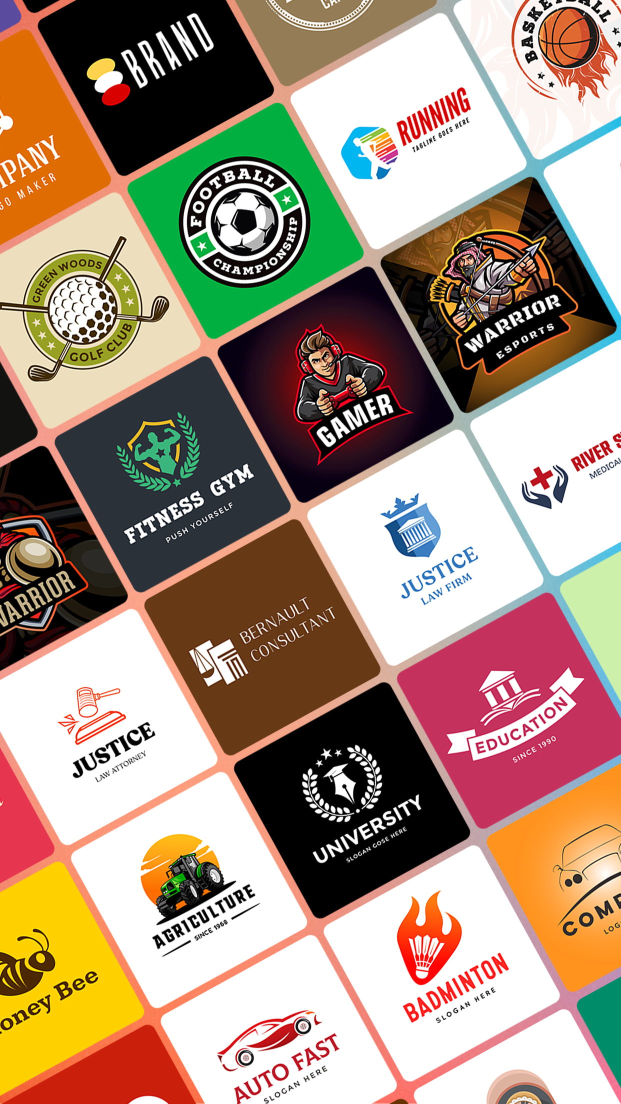 اسکرین شات 2 برنامه Logo Maker Logo Design Creator