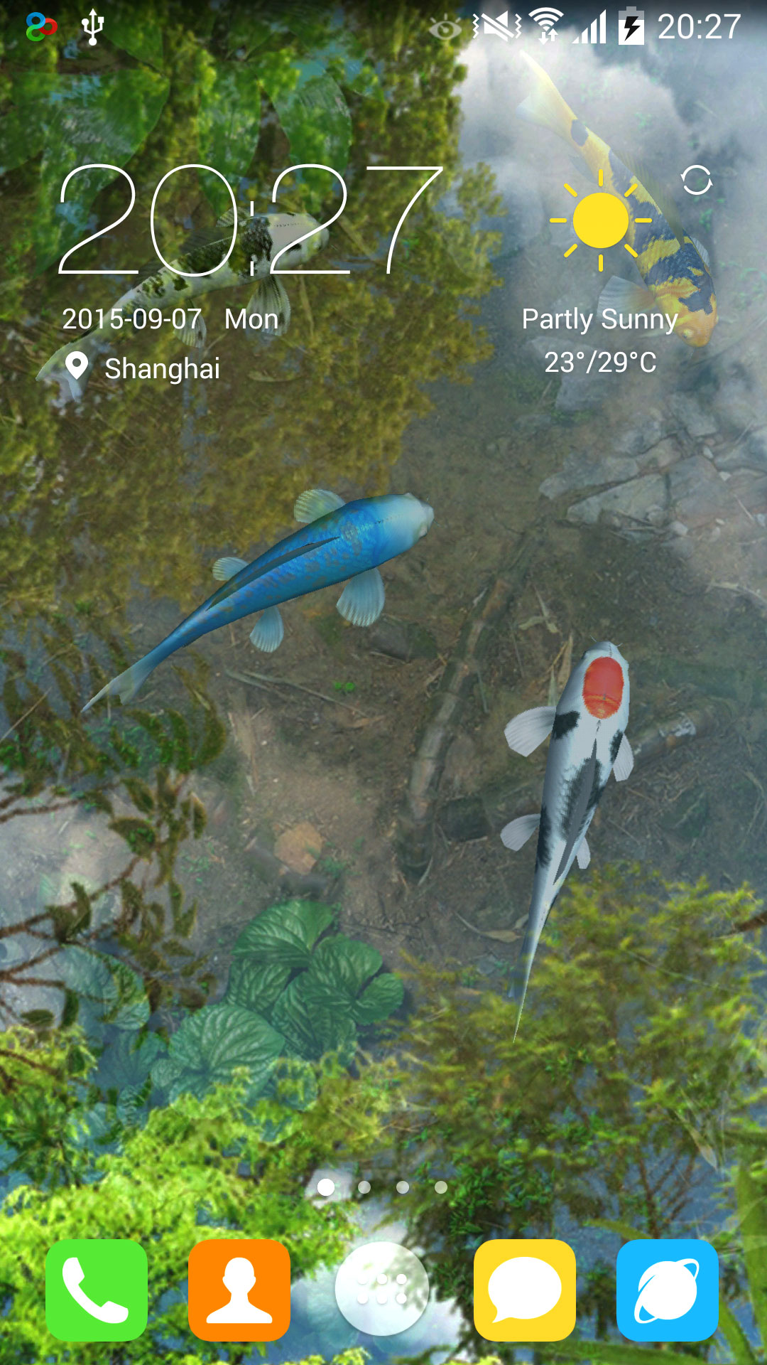 اسکرین شات 2 برنامه Water Garden Live Wallpaper