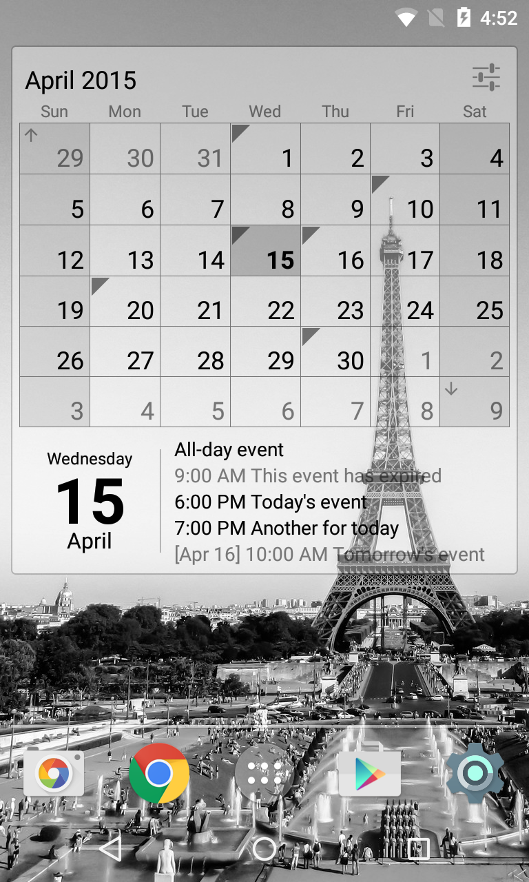 اسکرین شات 4 برنامه Calendar Widget Month + Agenda