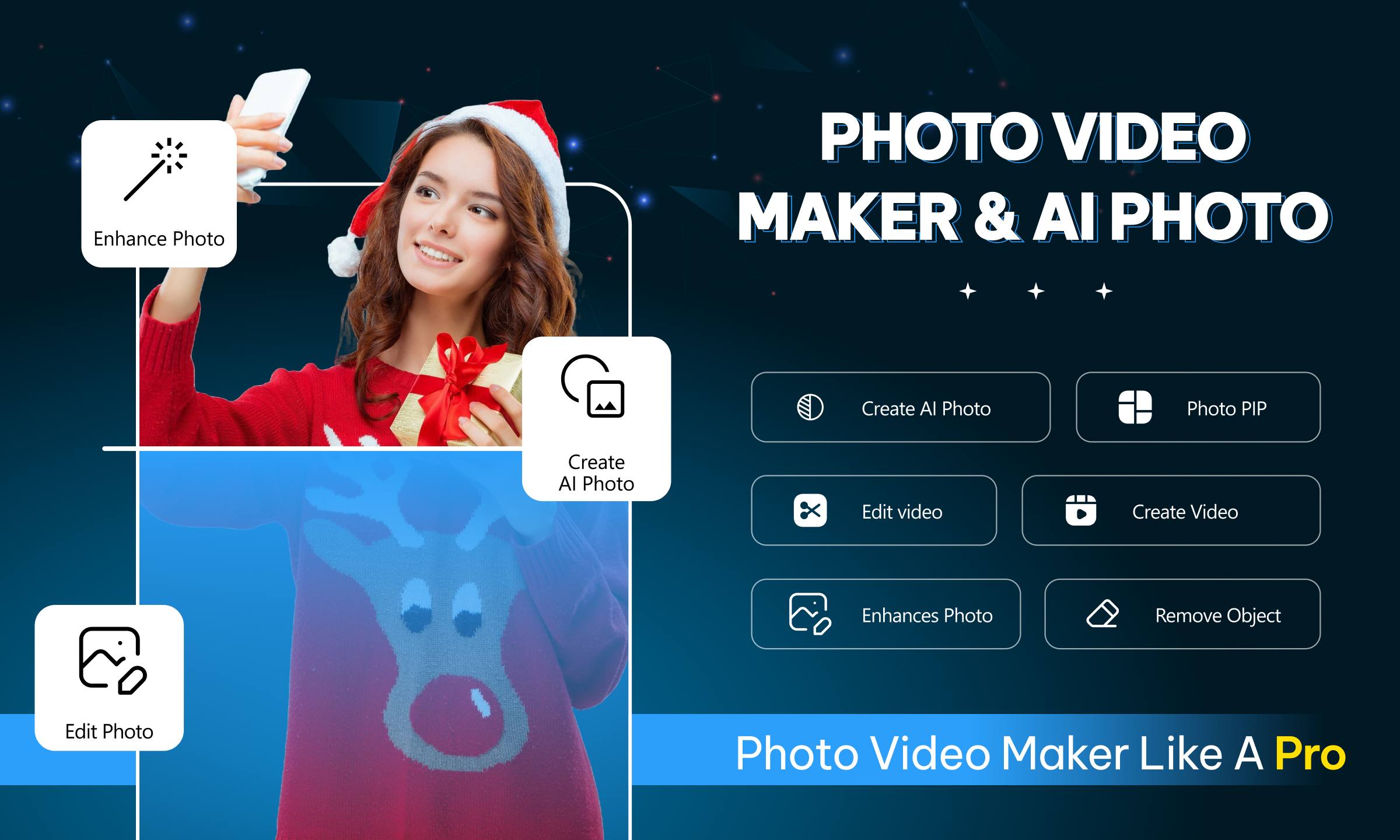 اسکرین شات 1 برنامه Photo Video Maker & AI Photo