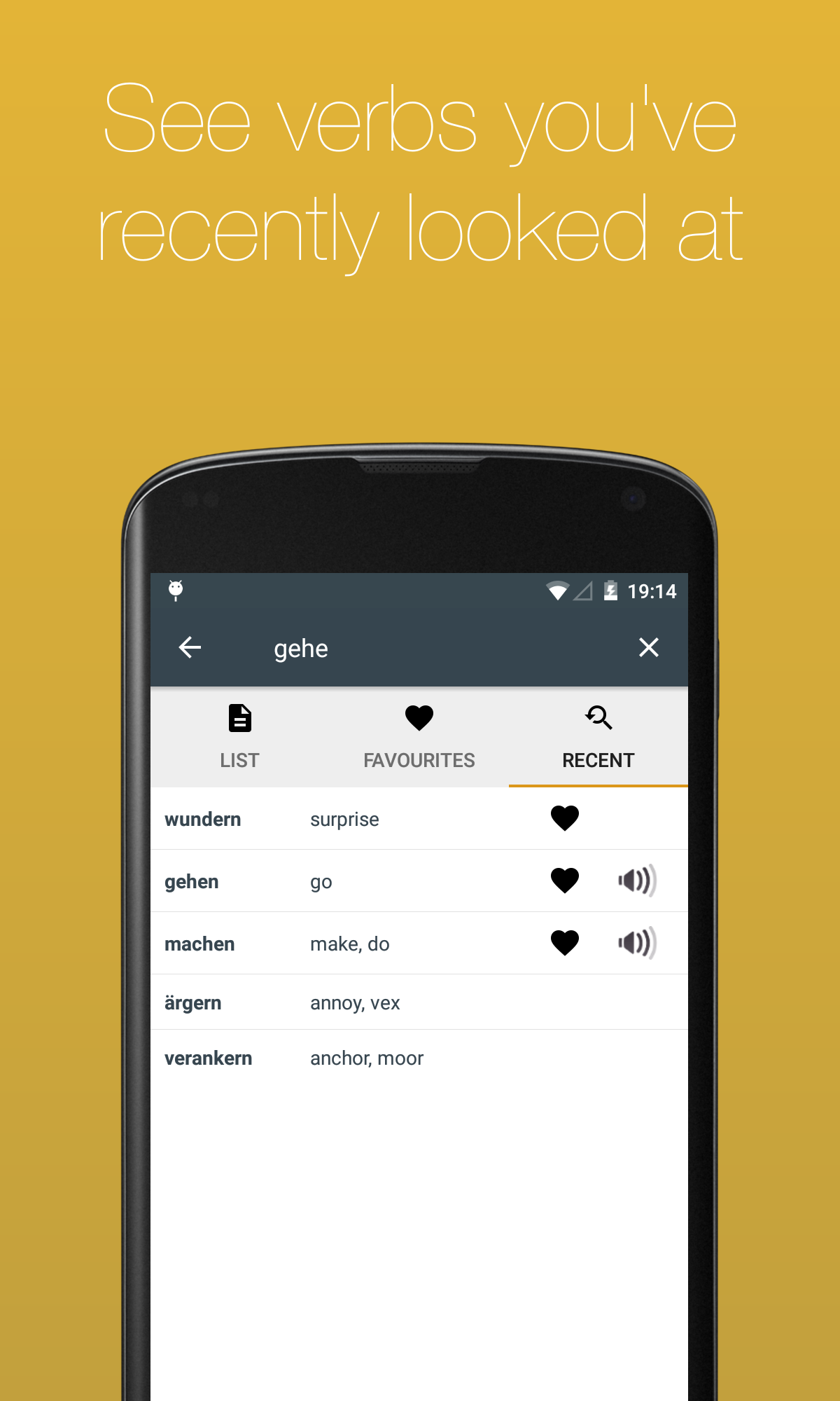 اسکرین شات 7 برنامه German Verb Conjugator
