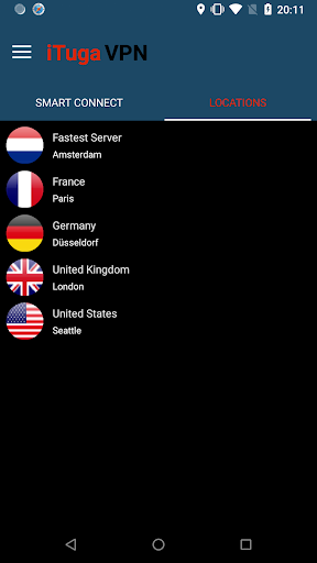 اسکرین شات 2 برنامه iTuga VPN -Free, Fast and Secure VPN
