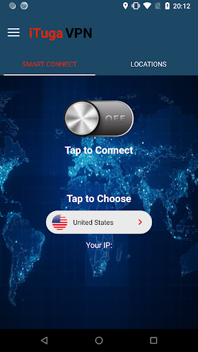 اسکرین شات 1 برنامه iTuga VPN -Free, Fast and Secure VPN