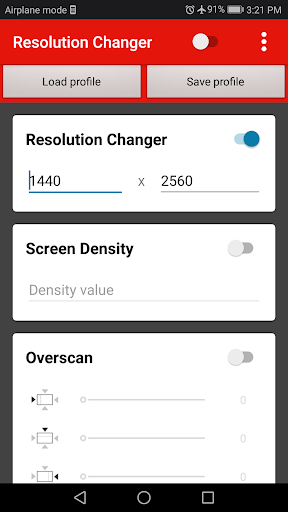اسکرین شات 7 برنامه Screen Resolution Changer: Display Size & Density