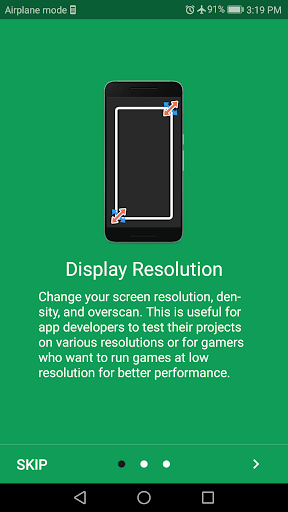 اسکرین شات 2 برنامه Screen Resolution Changer: Display Size & Density