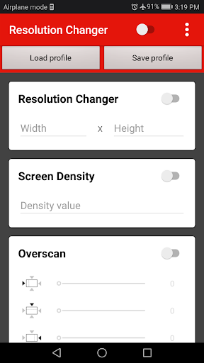 اسکرین شات 1 برنامه Screen Resolution Changer: Display Size & Density