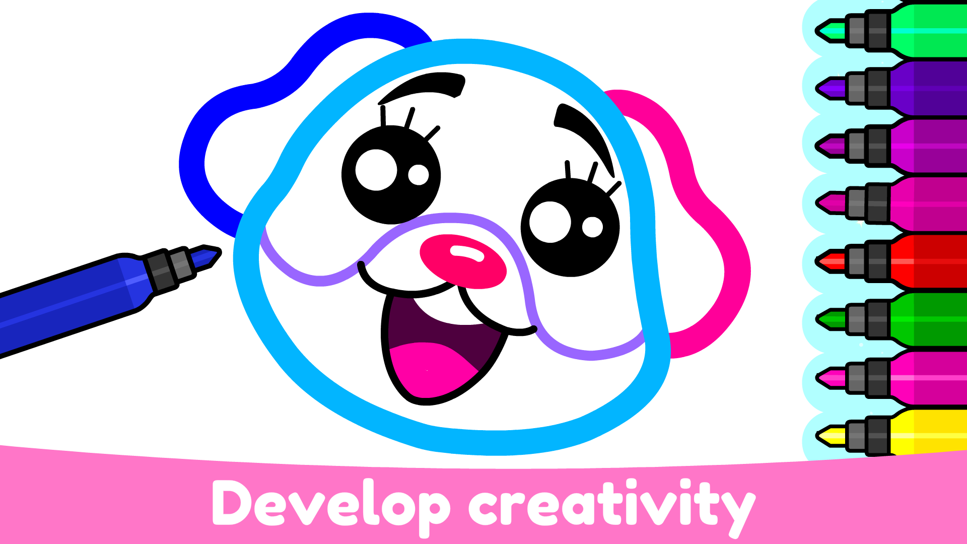 اسکرین شات 6 بازی Kids Drawing & Coloring Games
