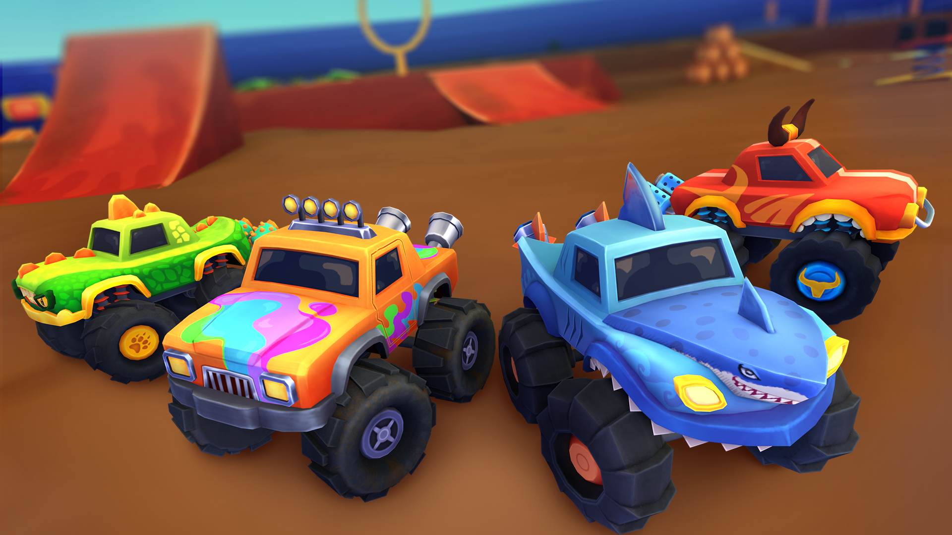 اسکرین شات 3 بازی Monster Truck Games for Kids