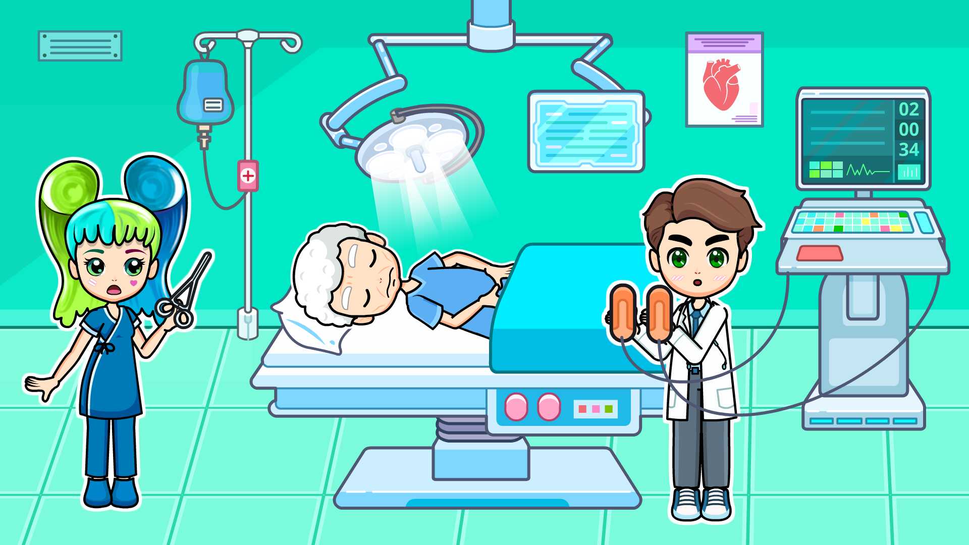 اسکرین شات 6 بازی My Hospital Town Doctor Games