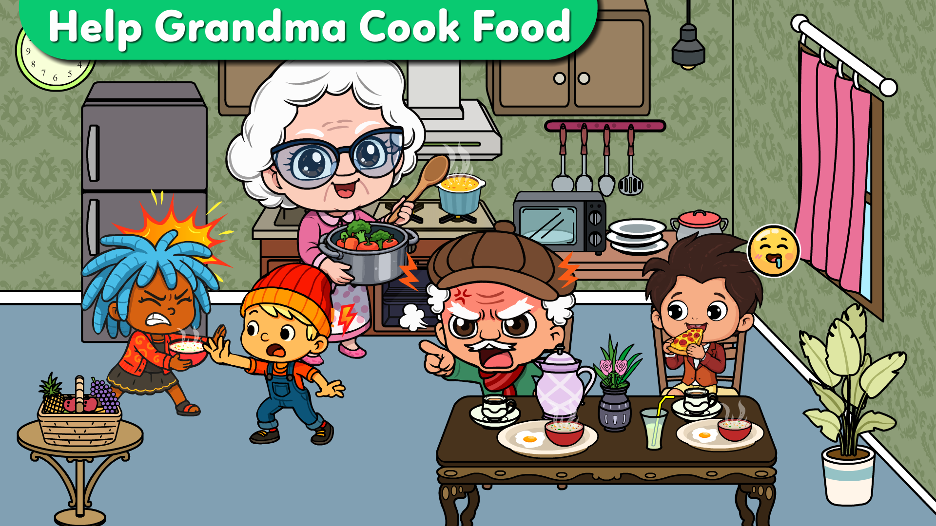 اسکرین شات 3 بازی Tizi Town Grandparent's House