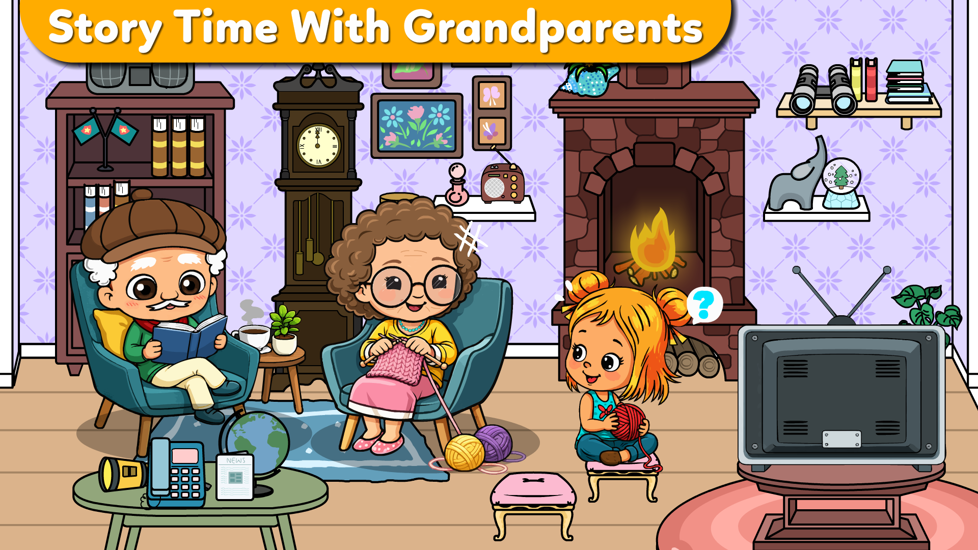 اسکرین شات 2 بازی Tizi Town Grandparent's House