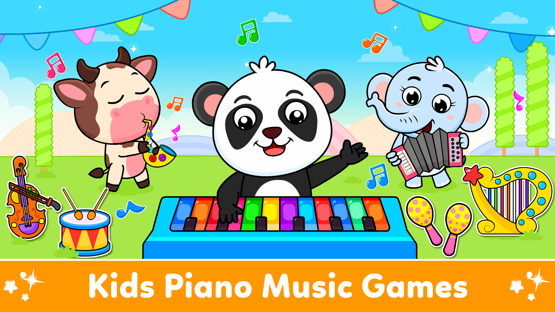 اسکرین شات 1 بازی Baby Piano Kids Music Games