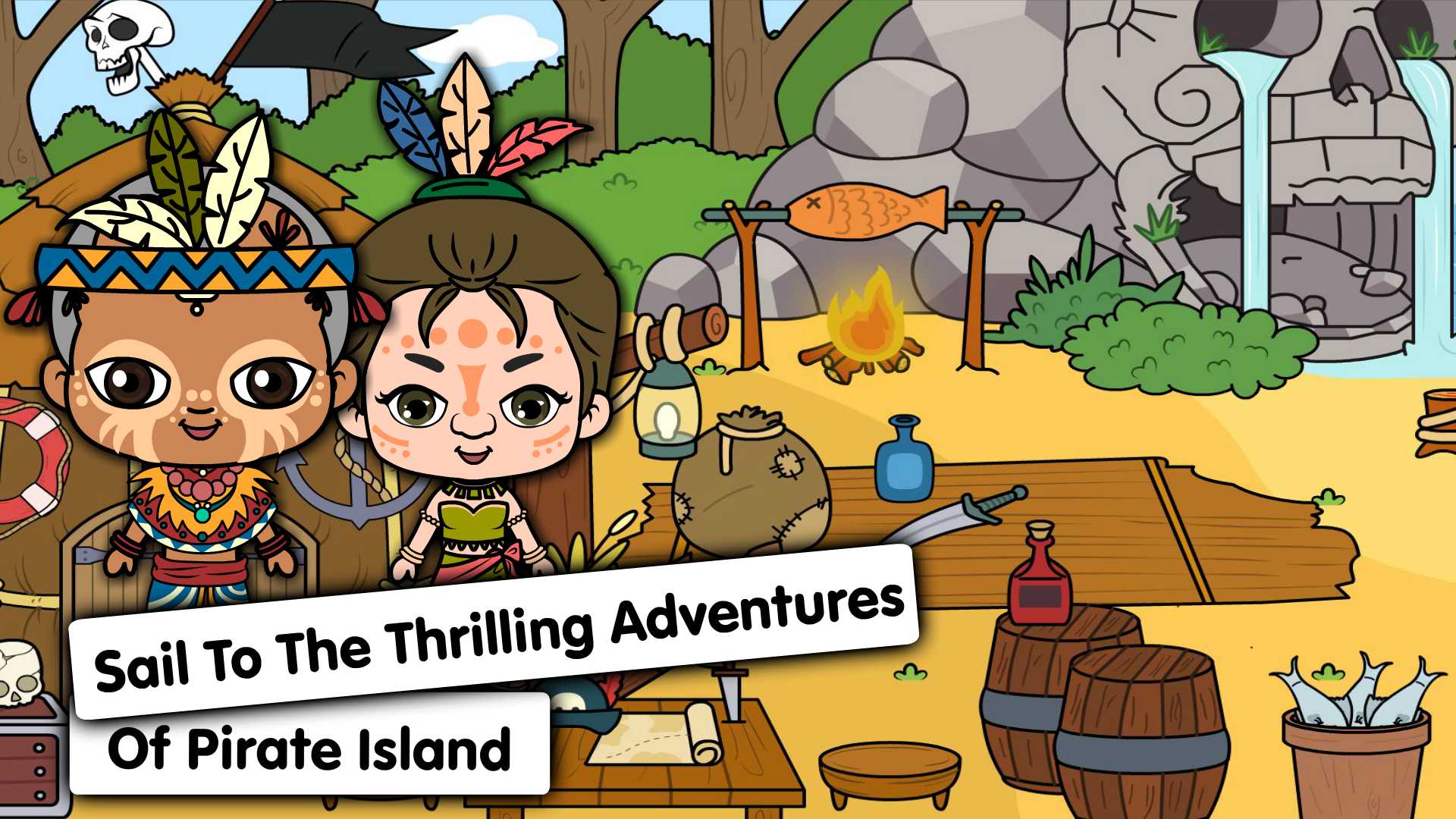 اسکرین شات 1 بازی My Pirate Town: Treasure Games