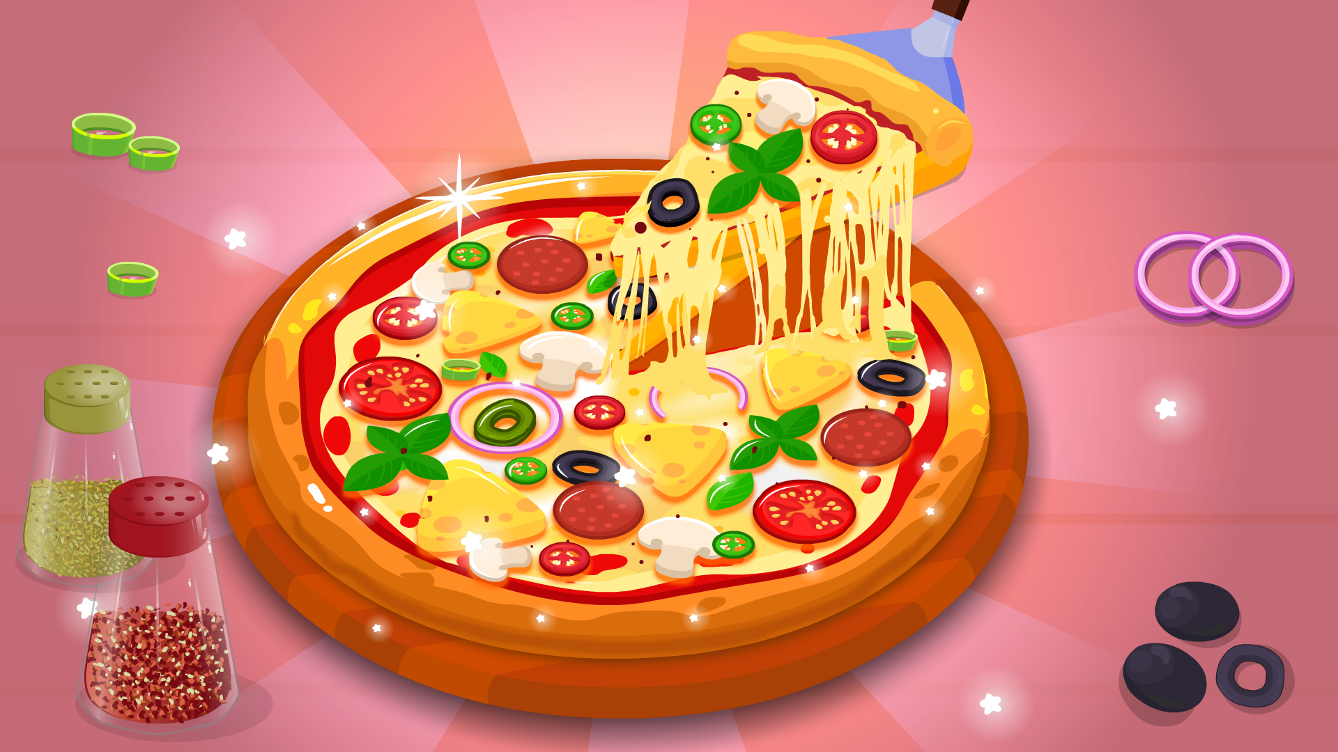 اسکرین شات 3 بازی Kids Pizza Maker Cooking Games
