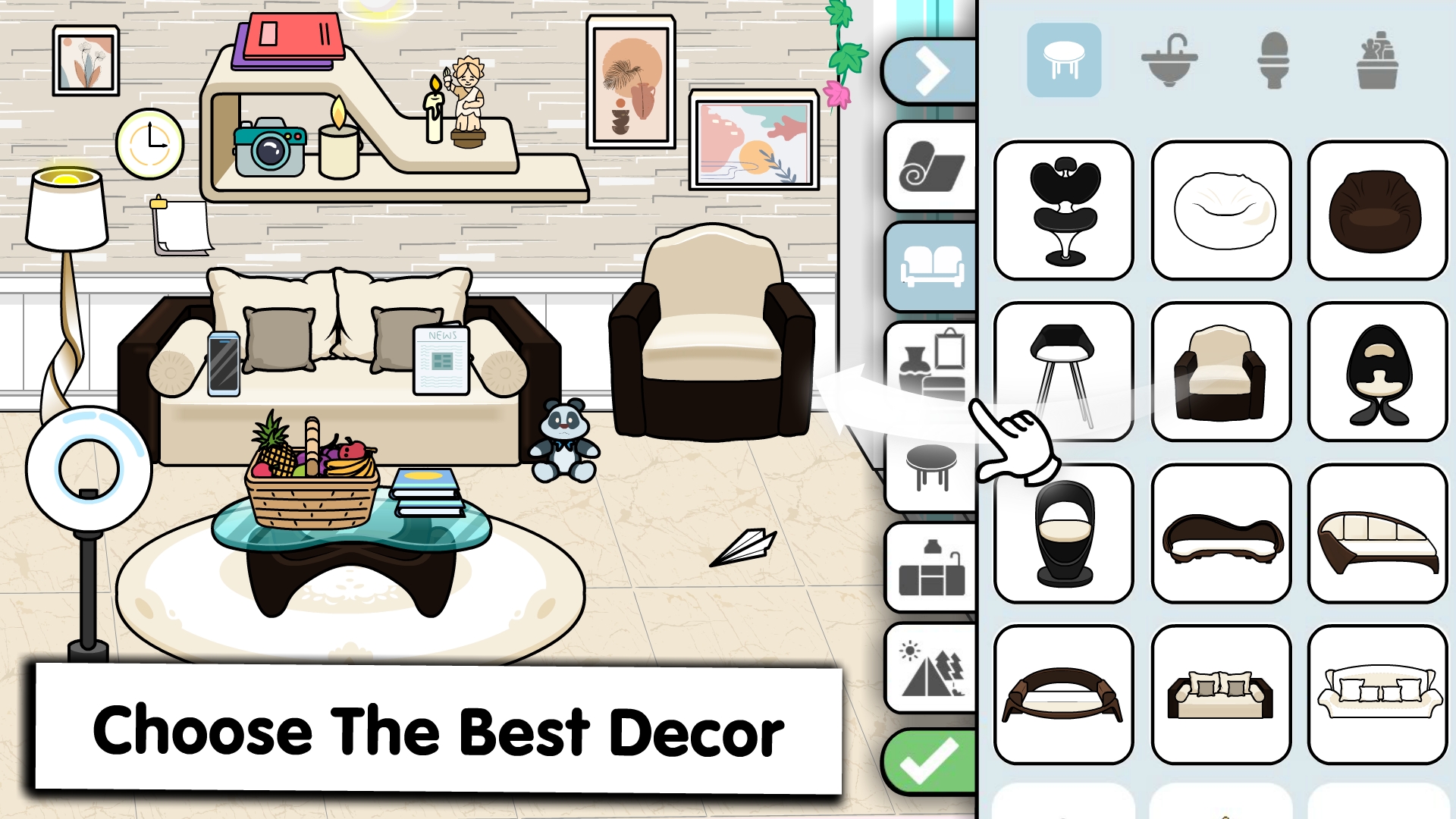 اسکرین شات 5 بازی Tizi Princess Home Design Game