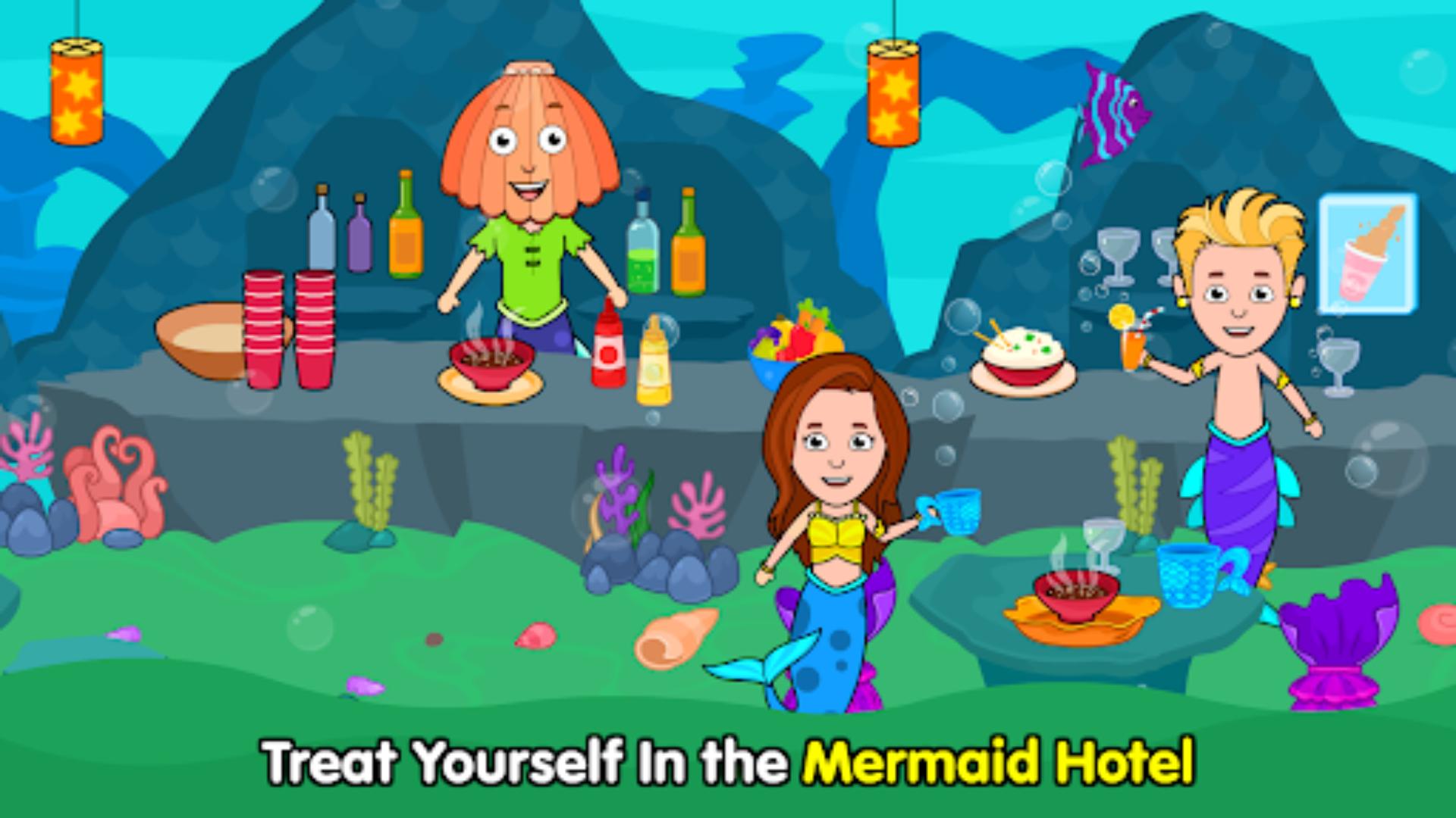 اسکرین شات 4 بازی Tizi Town: My Mermaid Games