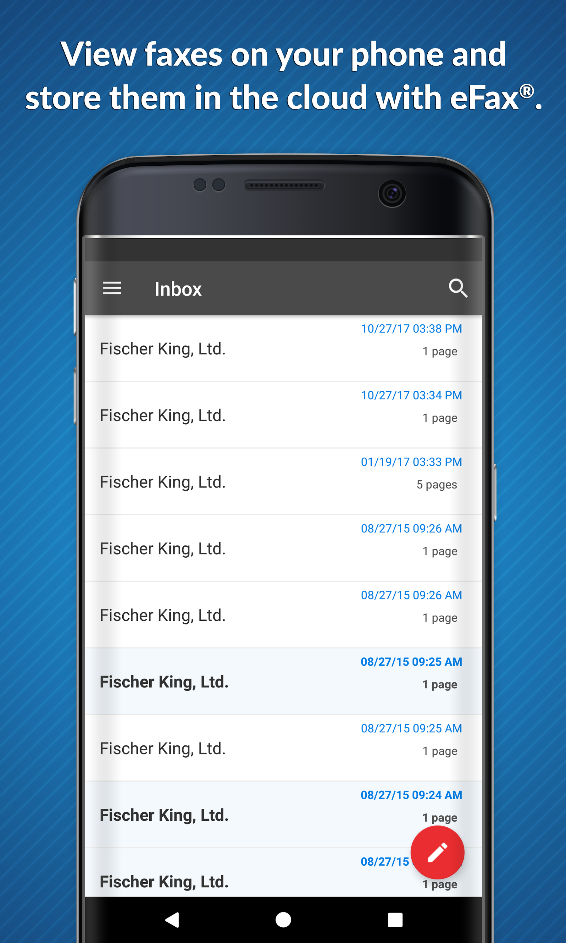 اسکرین شات 2 برنامه eFax® App: Plus-Pro-Protect