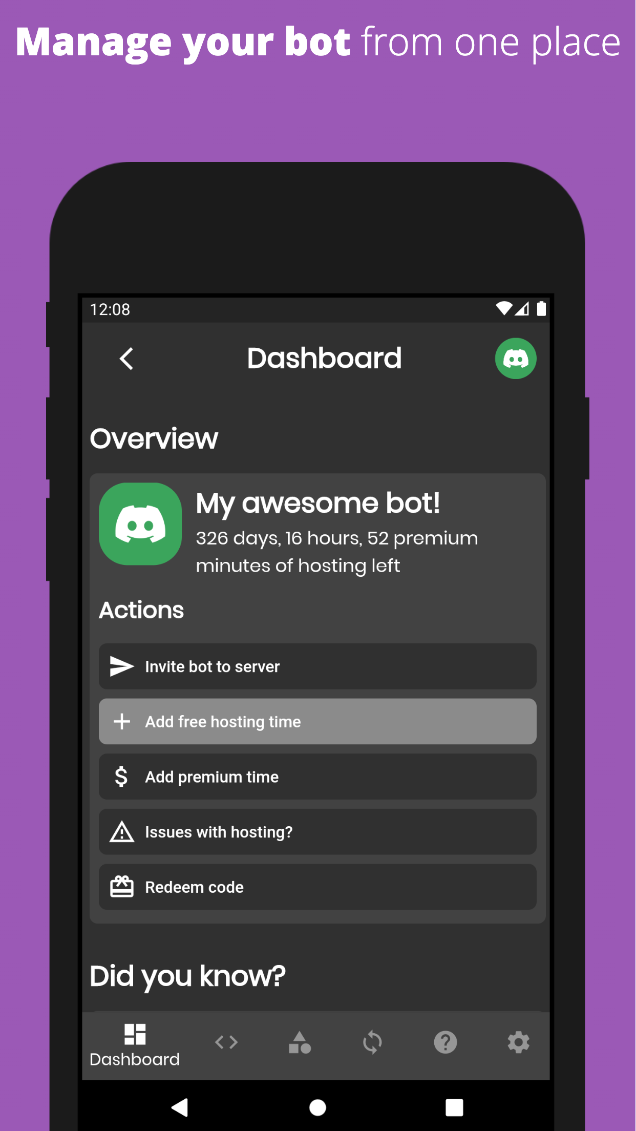 اسکرین شات 3 برنامه Bot Designer For Discord