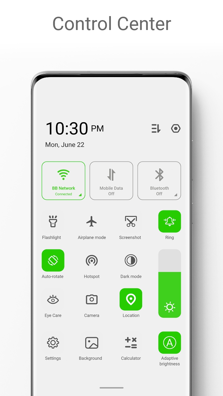 اسکرین شات 1 برنامه Infinix Style Controls menu