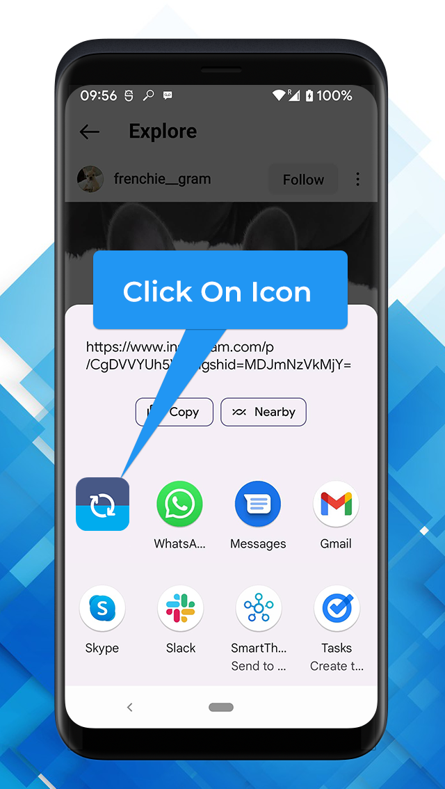 اسکرین شات 3 برنامه Repost - JaredCo